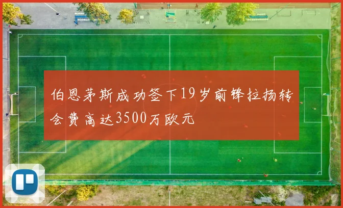 伯恩茅斯成功签下19岁前锋拉扬转会费高达3500万欧元